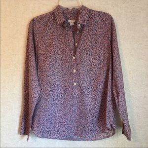 J. Crew floral long sleeve button down